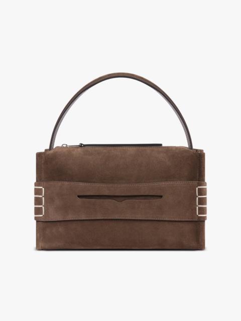 JW Anderson SMALL SUEDE LOAFER BAG | BROWN