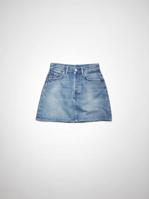 VIP【関税送料無料】希少 Acne Studios Denim Mini Skirt Acne Studios Denim mini skirt - Mid Blue | REVERSIBLE