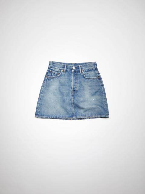 Denim mini skirt - Mid Blue