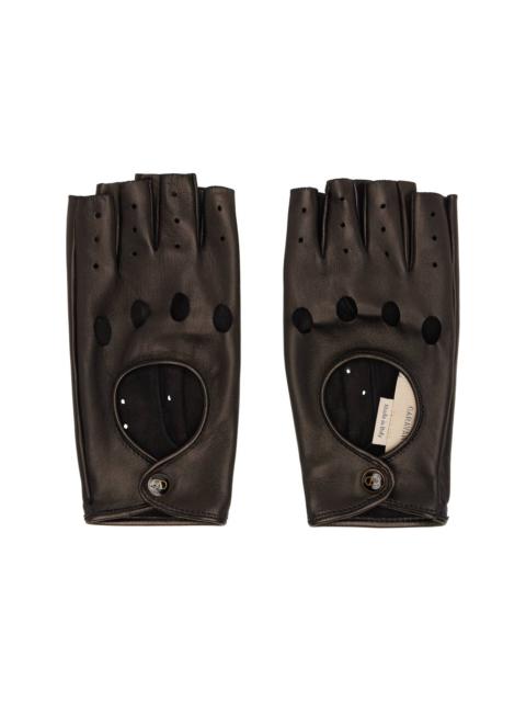 Valentino Black Biker Gloves