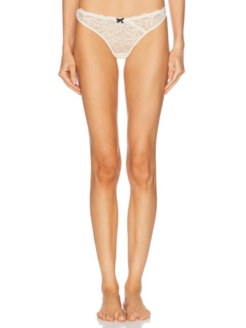 Fleur du Mal Bianca Lace Thong