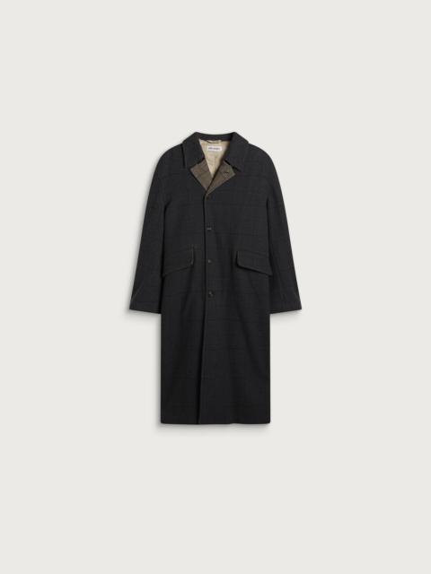 Our Legacy Our Legacy Bishop Check Tempered Wool Collapse Carcoat