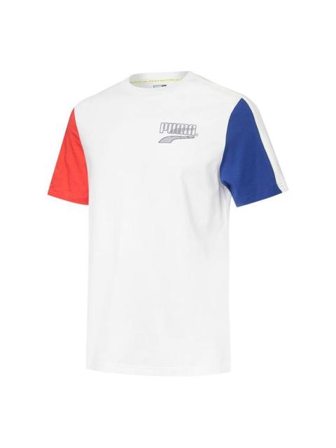 PUMA PUMA Decor8 Colour Block T-Shirt 'White' 532705-02