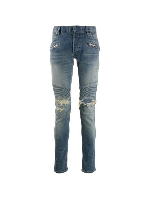 Balmain slim-fit ripped jeans