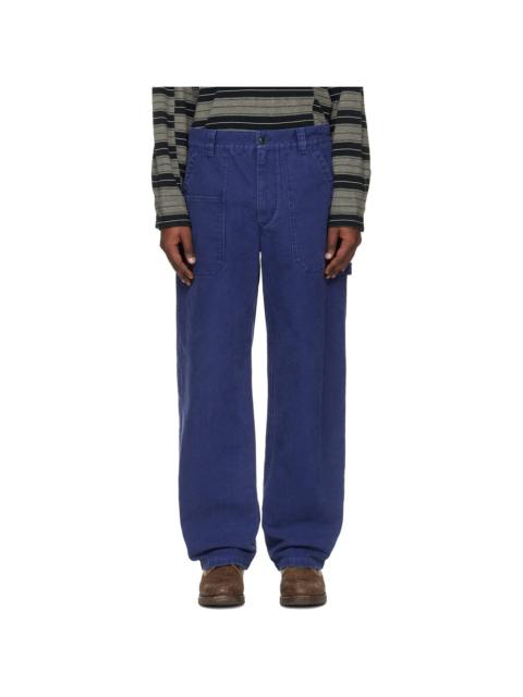 Isabel Marant Blue Albo Trousers