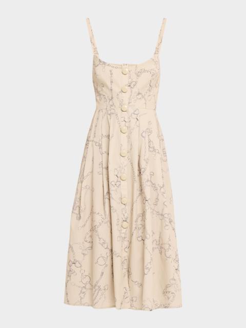L'AGENCE Reanne Midi Dress