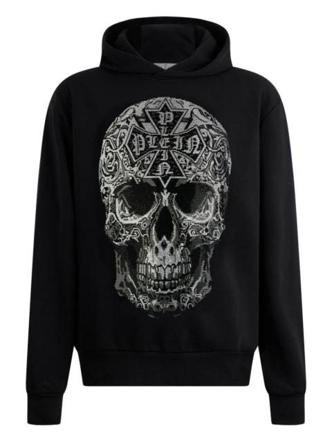 PHILIPP PLEIN gothic-skull hoodie
