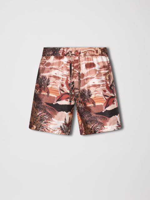 AMIRI HAWAIIAN SILK SHORT