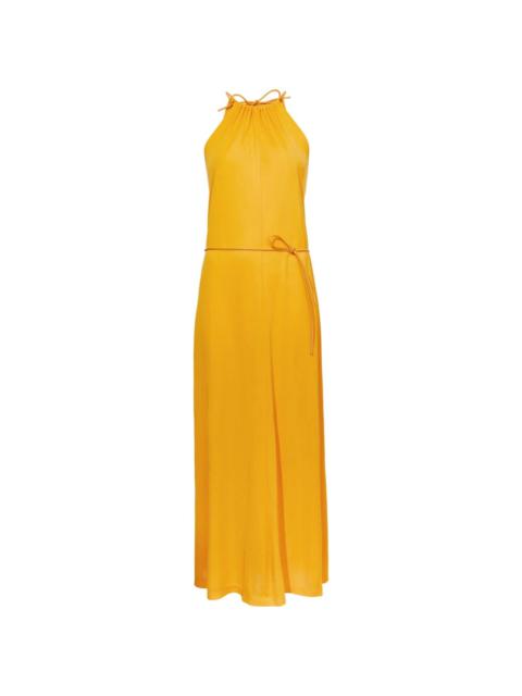 soft-jersey halterneck maxi dress