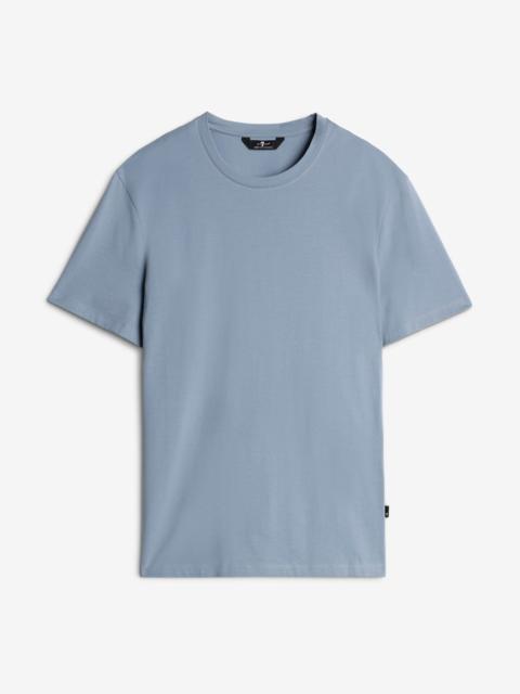 7 For All Mankind Luxe Performance Tee in Slate Blue