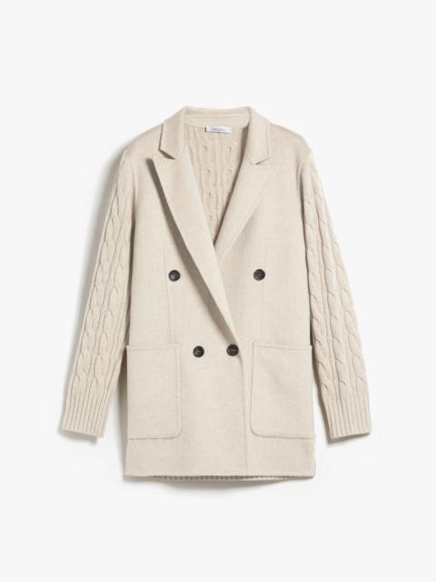 DALIDA Double-breasted wool and cashmere jacket