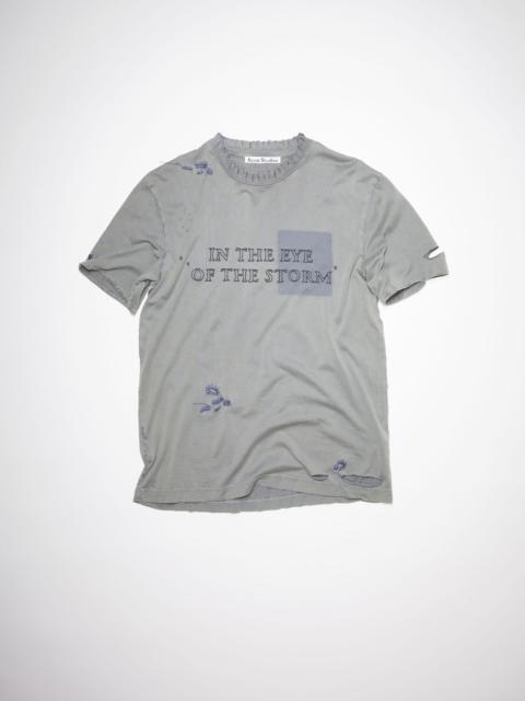 Acne Studios Distressed t-shirt - Denim Blue