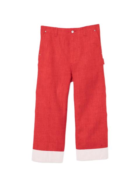 Junya Watanabe MAN Red Oxford Wool Pants