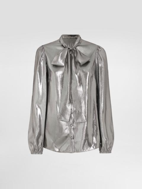 Dolce & Gabbana Lamé chiffon shirt