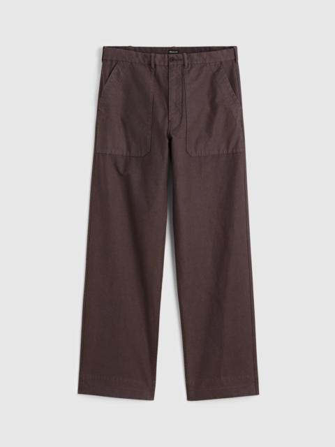Madewell Fatigue Pants in Reverse Sateen