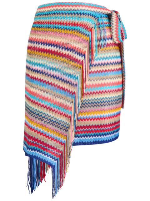 Missoni Missoni Zigzag-intarsia Fine-knit Sarong
