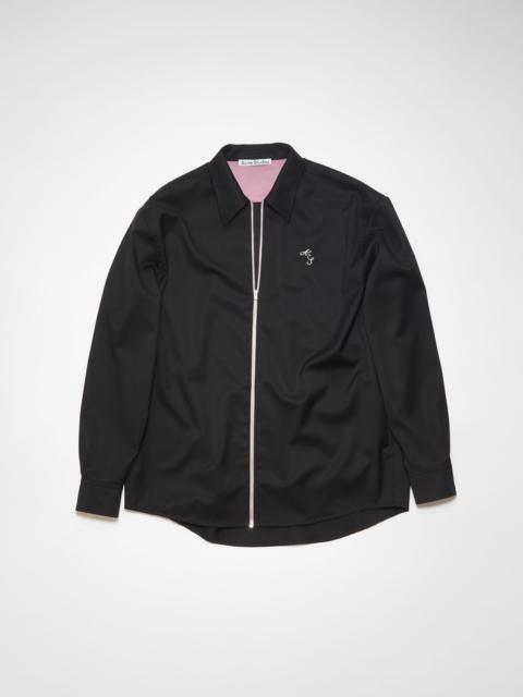 Acne Studios Zippered overshirt - Black