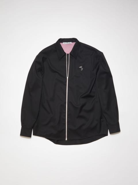 Zippered overshirt - Black