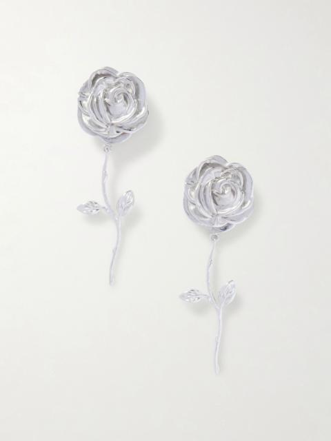 MAGDA BUTRYM Rhodium-plated earrings Silver