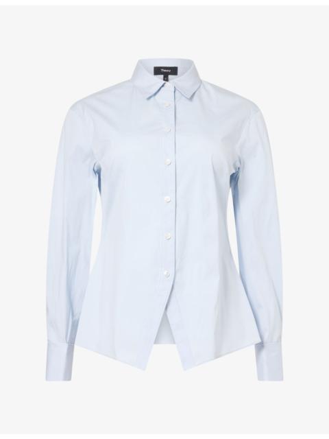 Theory Tailored-Fit Cotton-Blend Shirt