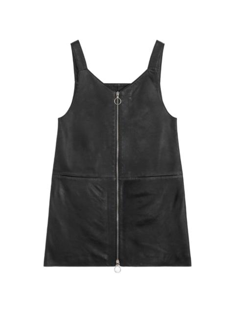 FIORUCCI zip pocket leather dress