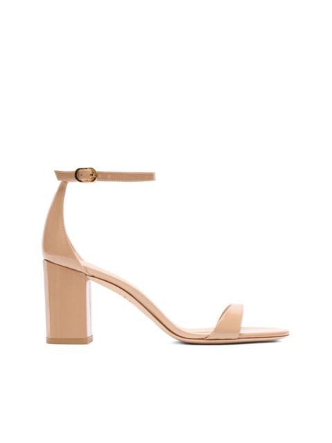 Stuart Weitzman 75mm Nudist II block-heel sandal