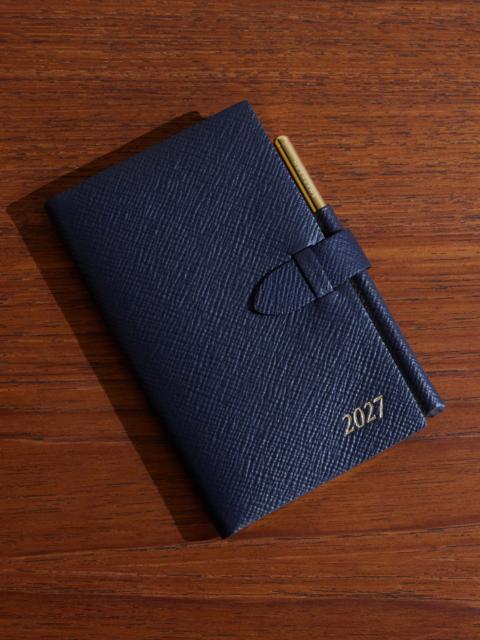 Smythson 2027 Panama Cross-Grain Leather Diary With Pencil