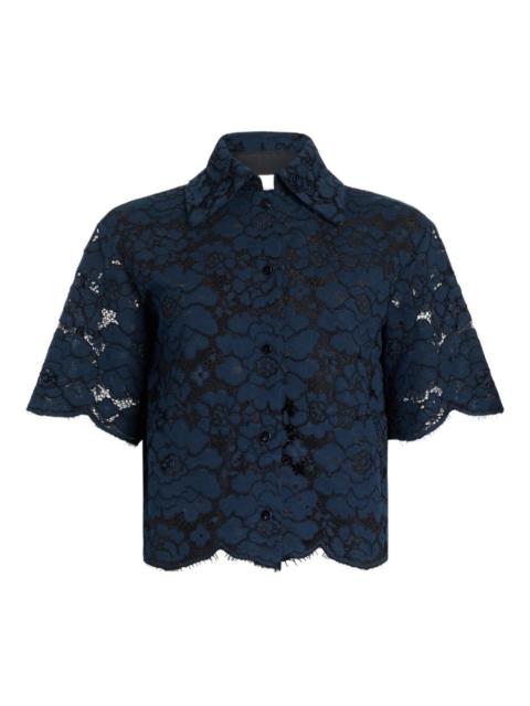 PATOU lace short-sleeves shirt