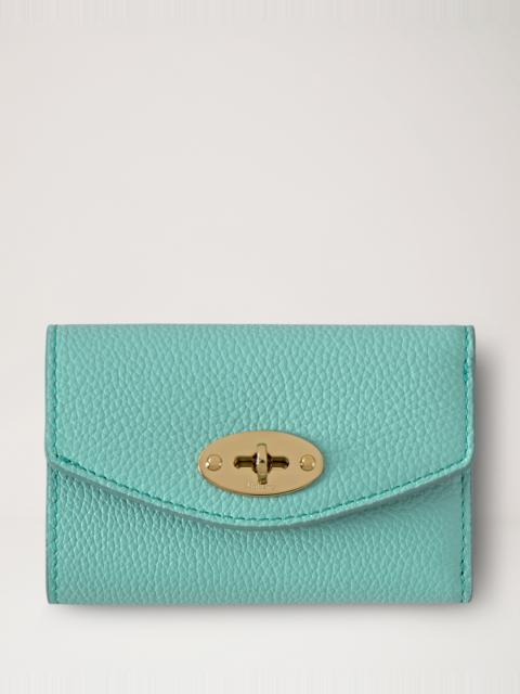 Mulberry Darley Folded Multi-Card Wallet Marina Blue Small Classic Grain