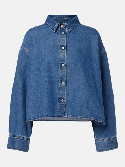 7 For All Mankind Nina cropped denim shirt