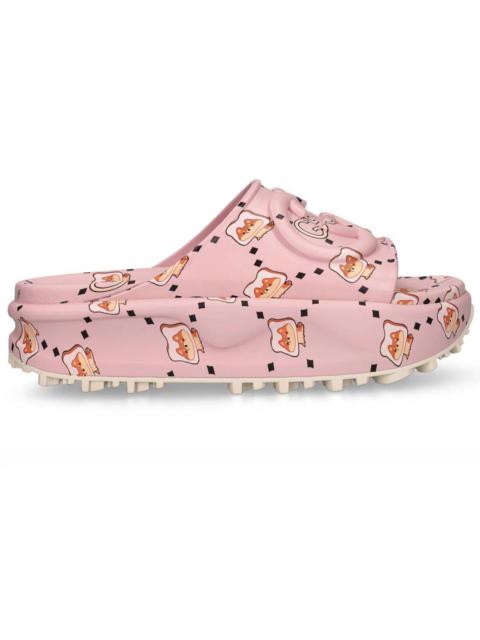 GUCCI GG animal print rubber slide sandal