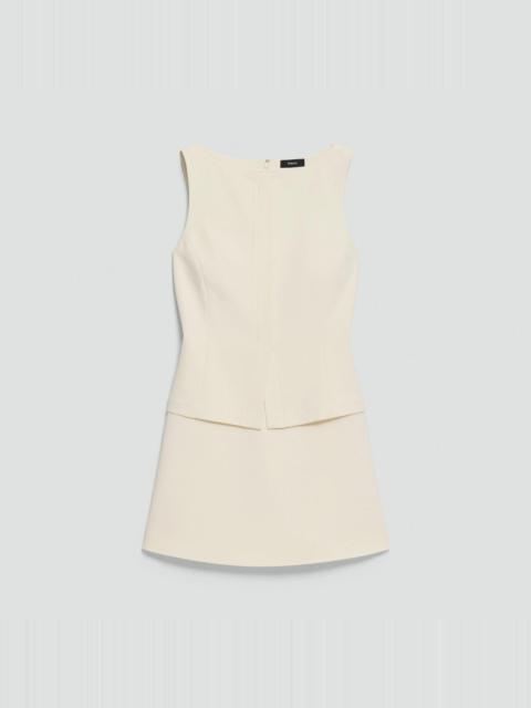 Theory Boatneck Mini Dress in Admiral Crepe