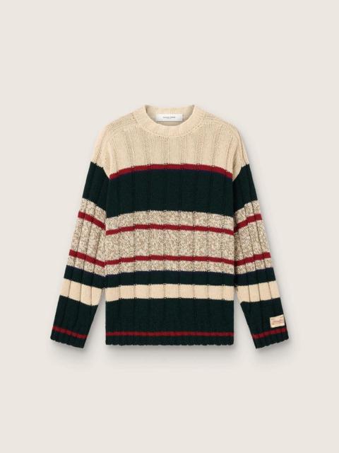 Golden Goose Men's sweater in striped alpaca blend