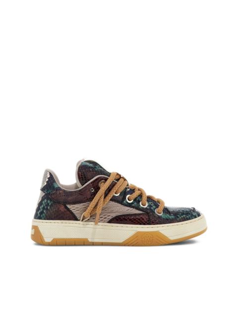 Roberto Cavalli snakeskin-print sneakers