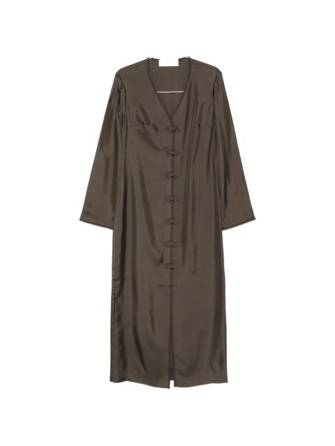 RÓHE Rohe Frog Button Midi Dress