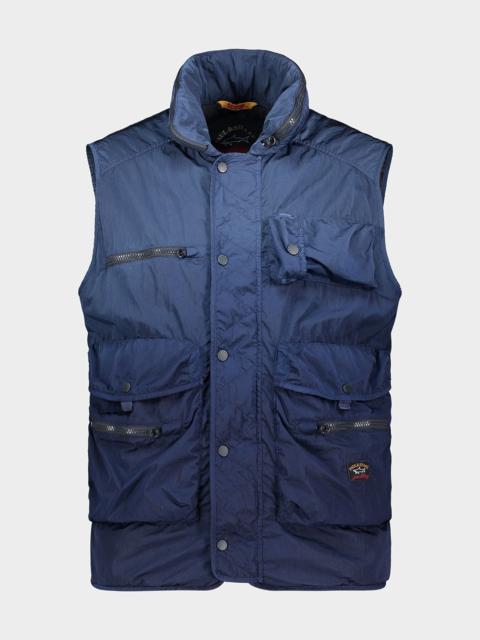 Paul & Shark Garment dyed ECONYL® nylon Scoop Vest