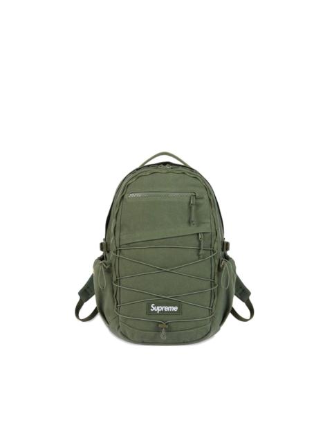 Supreme logo-patch backpack