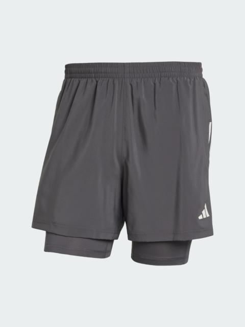 adidas Own the Run CLIMACOOL 2-in-1 5-Pocket Shorts