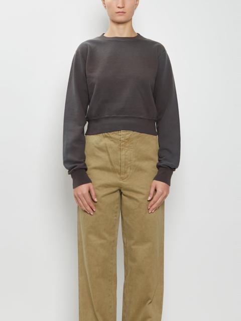 AURALEE Dyed Pima Cotton Sweatshirt — Ink Black