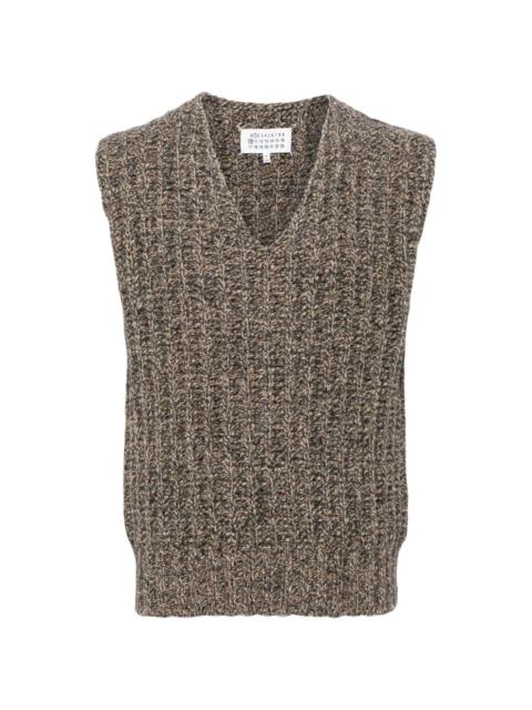 Maison Margiela V-neck chunky-knit vest