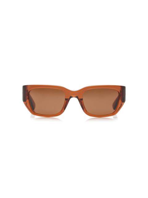 Bottega Veneta Square-Frame Acetate Sunglasses brown