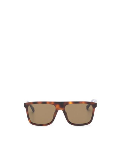 GUCCI tortoiseshell-effect square-frame sunglasses