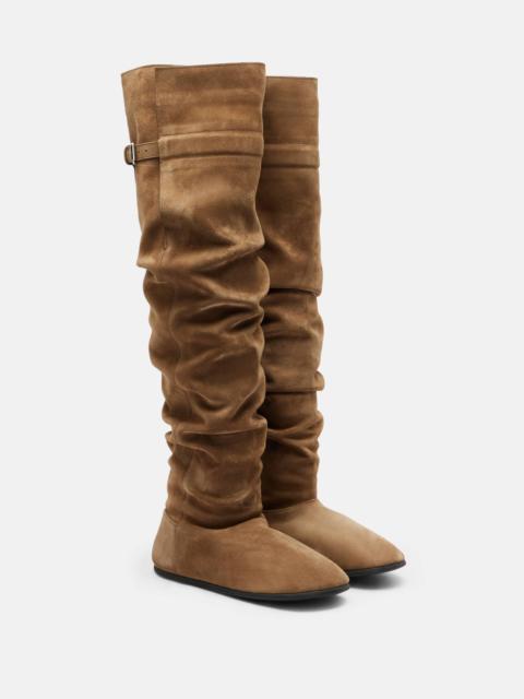 CHRISTEN Big Boot suede over-the-knee boots
