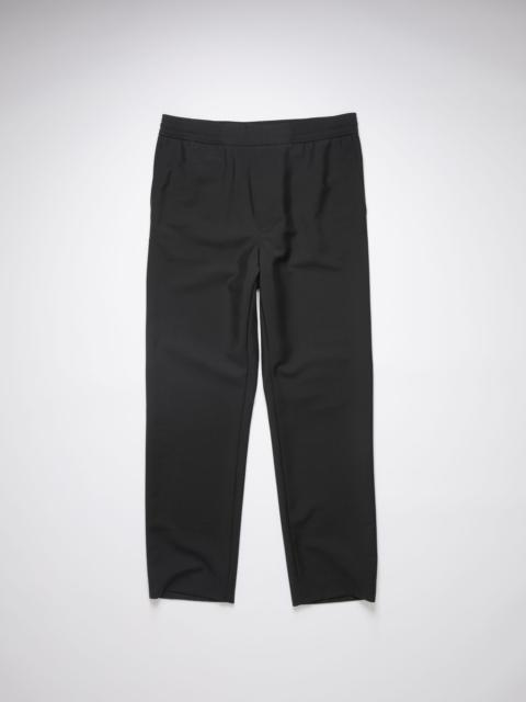 Mohair-blend trousers - Black