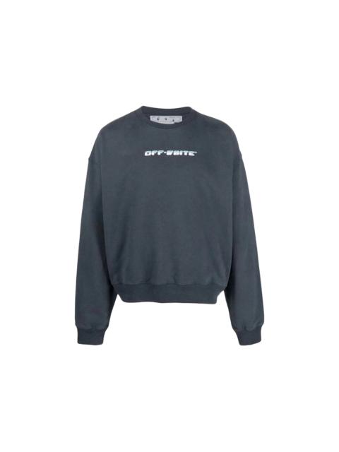 Off-White OFF-WHITE Between Arrow Oversized Crewneck Outerspace/White