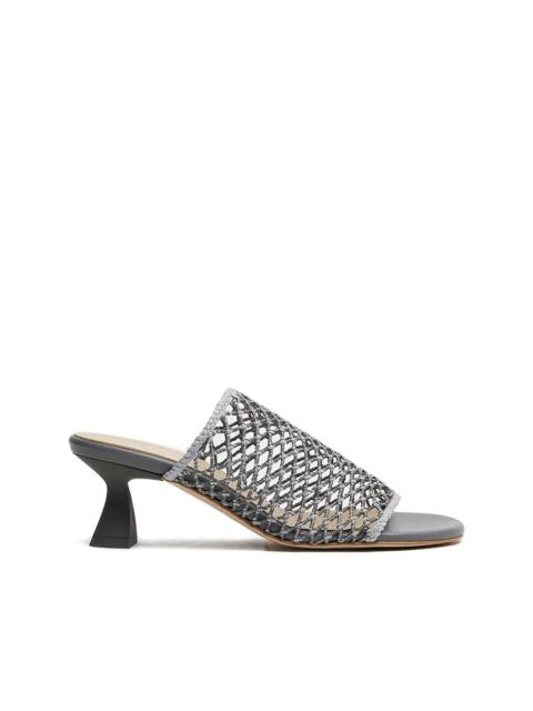 MIISTA 60mm Marilia net-insert sandals