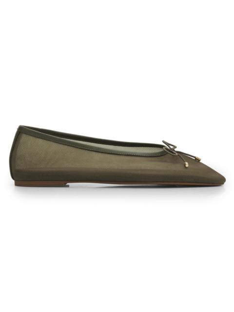 rag & bone Women's Poppi Mesh Ballet Flats - Loden Mesh