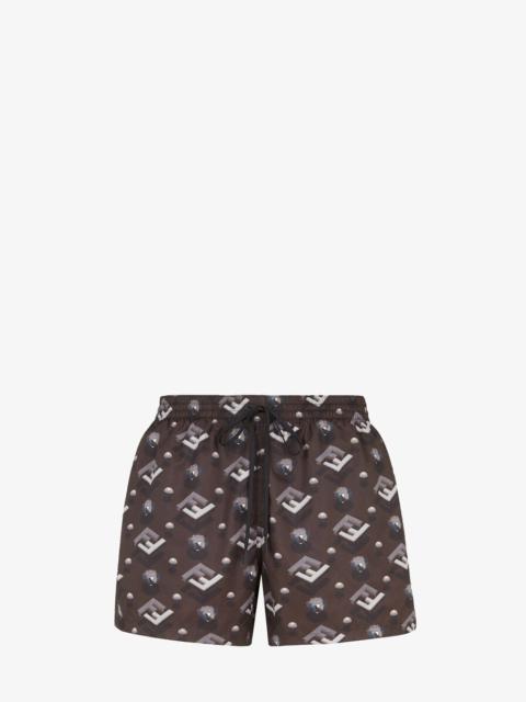 FENDI Black nylon shorts