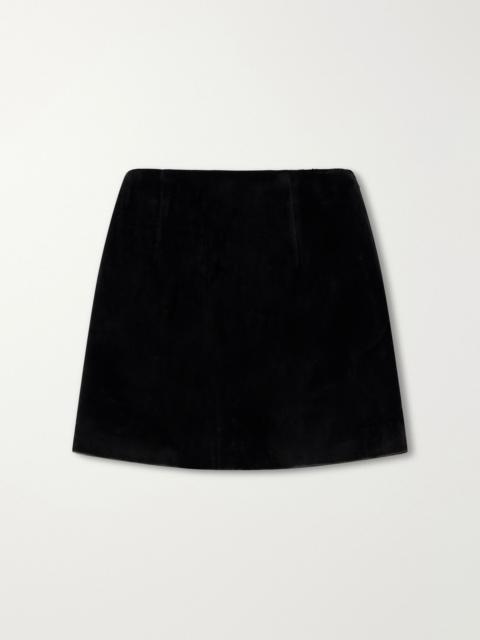 ABADIA Velvet mini skirt Black