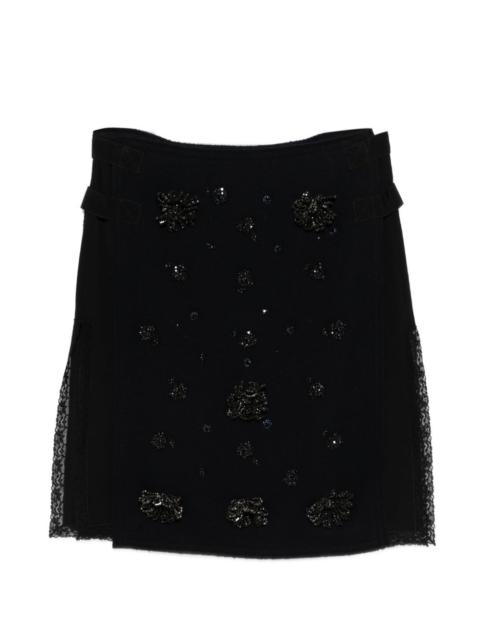 N°21 beaded midi skirt